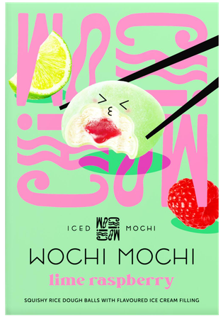 Wochi Mochi ijs limoen-framboos 10x180g
